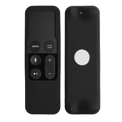 Silicone Shockproof Case Shell for Apple TV 4K 5th/4th Gen Remote Contorller - Black