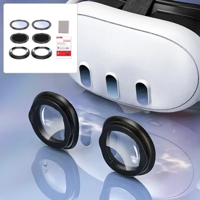 STARTRC GAMES For Meta Quest 3 VR Glasses Anti-Scratch Ring Lens + Protective Cover Set (Non-Prescription Lens)