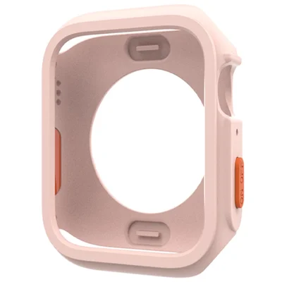 For Apple Watch Series SE3 / SE2 / SE1 /  6 / 5 / 4 44mm / 7 / 8 / 9 45mm Drop Protection TPU Watch Frame Case - Pink