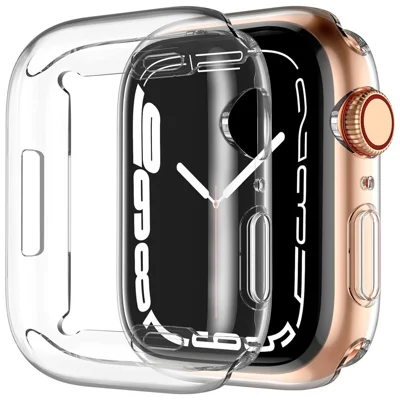 For Apple Watch Series 11 / 10 42mm Transparent Watch Case Quick Release TPU Cover Smart Watch Protective Case