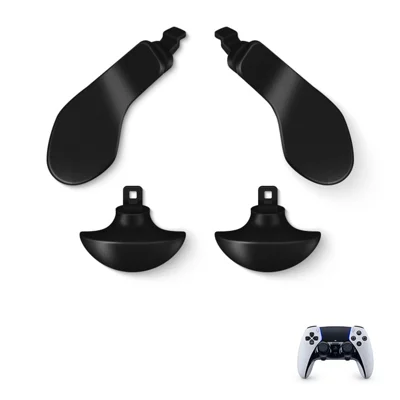 DATA FROG til Sony PlayStation 5 Dualsense Edge-spilstyring, udskiftelige paddel af rustfrit stål - Sort