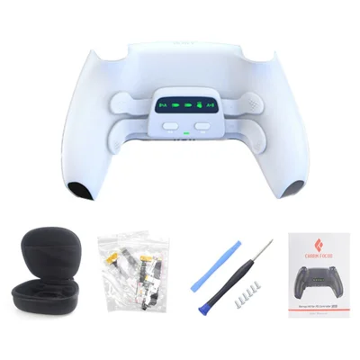 DATA FROG til Sony PlayStation 5-controller Bagpaddel Bagknaptilbehør Programmerbar 4-taststyring Gamepad-udvidelsestast - Hvid