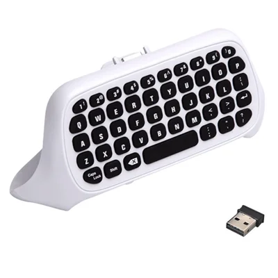 DATA FROG-spilkontroltastatur til Xbox Series X / Series S / One S / One Elite / One-controller 2,4 G trådløs tastatur - Hvid