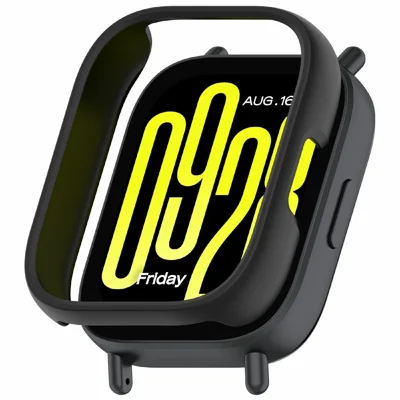 For Xiaomi Redmi Watch 5 Active Protective Cover Hollow-Out PC Watch Frame Case - Black