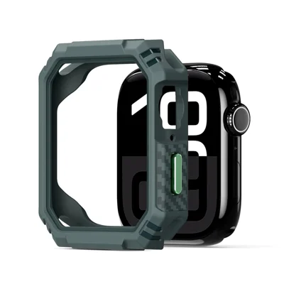 DUX DUCIS For Apple Watch Series 11 / 10 42mm  Damo Series Watch Case PC+TPU Drop-proof Watch Protective Cover - Green