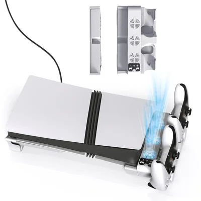 STARTRC GAMES Cooling Stand for Sony PS5 Pro / PS5 Slim (Digital / Disc Edition) Controller Charging Dock Radiator