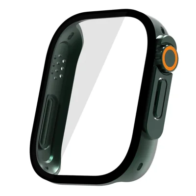 For Xiaomi Redmi Watch 5 Active PC Frame Watch Case with Tempered Glass Screen Film - Green