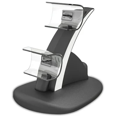 IPLAY HBP-253 For Sony PlayStation 5 Game Controller Holder Storage Stand Charging Dock with Type-C Port LED Indicator - Black