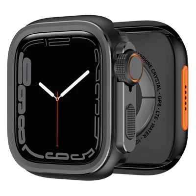 Protective Case for Apple Watch SE3 / SE2 / SE1 / 6 / 5 / 4 44mm Alloy Watch Frame - Black