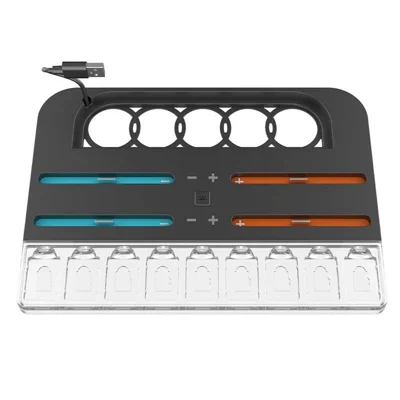 HBS-2804 For Nintendo Switch 2 Charging Dock 4 Joy-Con Controller Charger Base with RGB Light