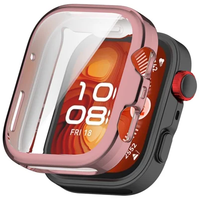 For Huawei Watch Fit 4 Pro Watch Case Full Protection Scratch Resistant TPU Cover - Pink