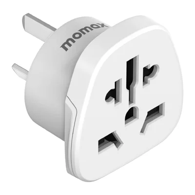 MOMAX 1-World 2500W Global Travel Adapter Universal Power Converter - AU Plug / White