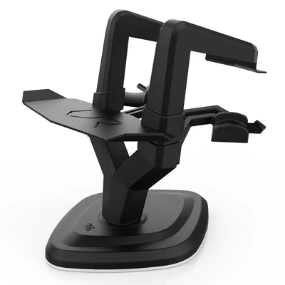 AMVR CCP1 opladestand til Meta Quest 3S / Quest 3 / Quest 2 VR-headset oplader med RGB-omgivelsesbelysning