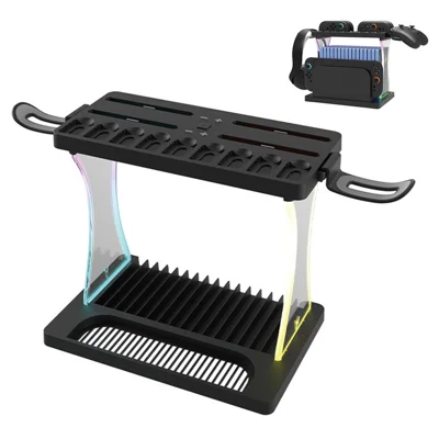 HBS-2806 For Nintendo Switch 2 Console Storage Rack Joy-Con Controller Charging Station Headset Holder Game Card Organizer