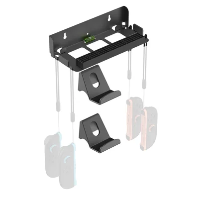 DOBE TNS-31113 Wall Mount Bracket for Nintendo Switch 2  /  Switch  /  OLED Game Controller Hanger with Game Card Storage