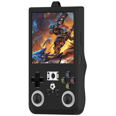 For R36 Max Handheld Game Console Silicone Protective Case Shockproof Anti Slip Cover - Black