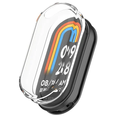 For Xiaomi Smart Band 10 / 10 NFC Watch Case Transparent TPU Full Cover Protector