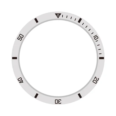 Style A For Garmin Fenix 8 AMOLED 43mm Watch Bezel Aluminum Alloy Protective Ring - Silver / Black Markings