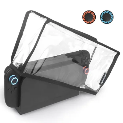 DATA FROG Dust Cover for Nintendo Switch 2 / Switch / Switch OLED Game Console Dock Protective Sleeve with 2 Joystick Caps