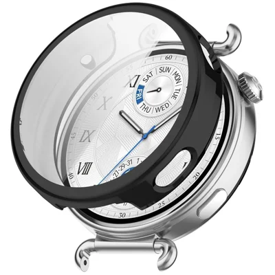For Huawei Watch GT 6 41mm Watch Case Full Protection Scratch Resistant TPU Cover - Electroplating Black