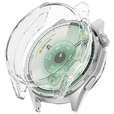 For Huawei Watch GT 6 46mm TPU Watch Protective Case Full Coverage Shockproof Watch Cover - Transparent