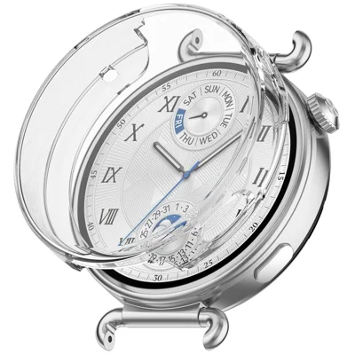 For Huawei Watch GT 6 41mm TPU Watch Protective Case Full Coverage Shockproof Watch Cover - Transparent