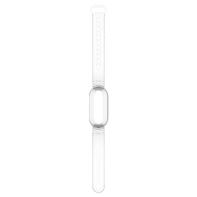 Wristband with TPU Case For PLAUD NotePin AI Wearable Voice Recorder Shockproof Watch Band Cover - Clear