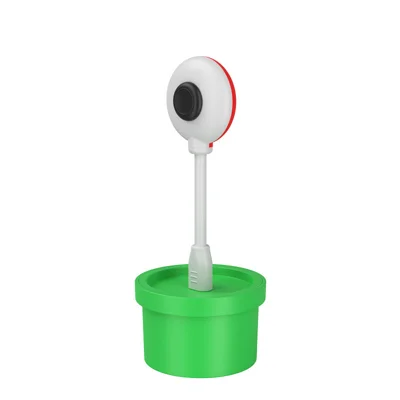 For Nintendo Switch 2 Game Console Plant Shape 1080P HD USB Camera with Charging Base - Green