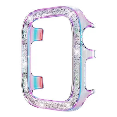 For Apple Watch Ultra 3 49mm / 2 49mm / Ultra 49mm Hard PC Watch Case Glitter Design Watch Protector - Multi-color