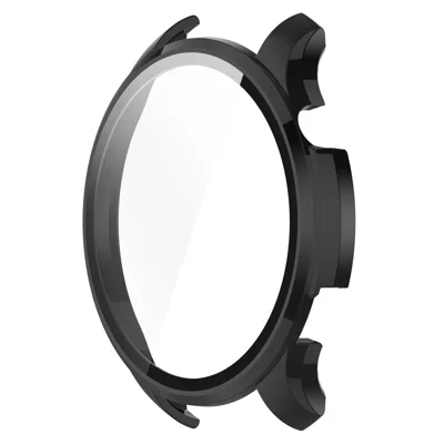 For Huami Amazfit GTR 4 46mm / 4 Pro 46mm Hard PC Watch Protective Case with Tempered Glass Film - Black