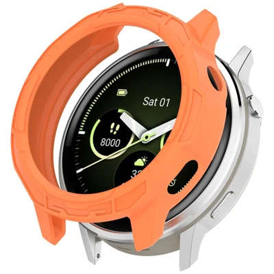 For Garmin Venu 4 41mm Watch Case Semi-Enclosed Armor TPU Shockproof Protective Cover - Orange