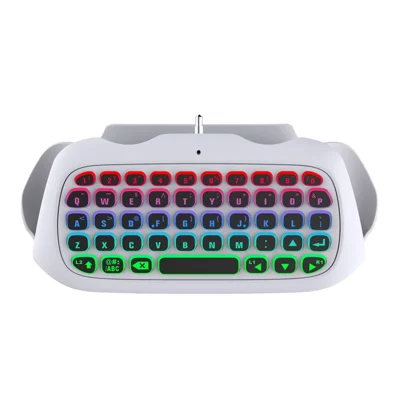 DOBE FOMIS ELECTRONICS TP5-35135 For Sony PS 5 / 5 Elite Controller Wireless Keyboard with Backlight and Mic Function - White