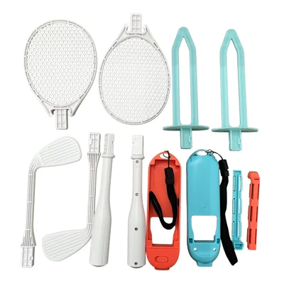 KJH-NS2-038 Комплект аксессуаров для спортивных игр для Nintendo Switch/OLED/Lite, съёмная ручка, теннисная ракетка, клюшка для гольфа