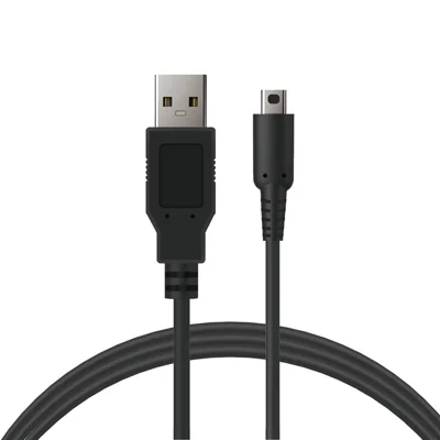 DOBE FOMIS ELECTRONICS TNS-51129 Cable de Carga USB-A a Mini-USB de 0.8 m para Nintendo 3DS XL / 3DS / 2DS - Negro