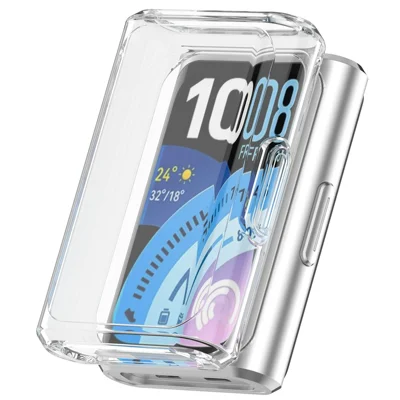 For Huawei Band 11 Pro / 11 Pro NFC Watch Case Full Coverage TPU Protective Cover - Transparent