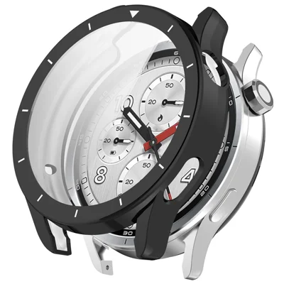 For Xiaomi Watch S5 Full Coverage TPU Watch Cover Electroplated Protective Case - Black