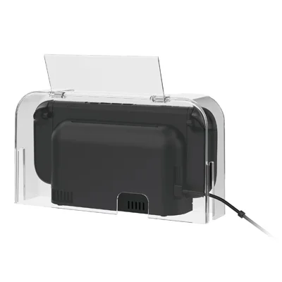 DOBE FOMIS ELECTRONICS TNS-51127 Klare Staubschutzhülle für Nintendo Switch / Switch 2 / Switch OLED, Kippdeckel-Schutzhülle