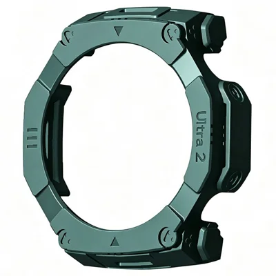 Für Huami Amazfit T-Rex Ultra 2 PC-Schutzhülle, einfarbige Panzerhülle, Uhrenstoßfänger - Mitternachtgrün
