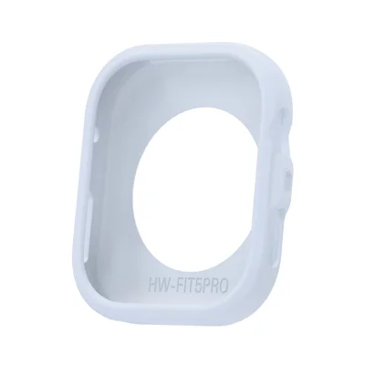 Siliconebeskyttelse til Huawei Watch Fit 5 Pro stødfast beskyttende hul ramme - babyblå