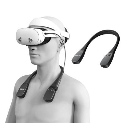 STARTRC GAMES 10000mAh Halsband-Powerbank für Meta Quest 3 / 3S / 2 / PICO 4, 18W Schnellladung PD, VR-Headset-Akku – Schwarz