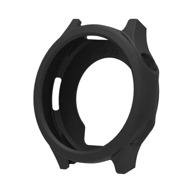 For Oppo Watch X3 Watch Case Shock Absorbing Scratch Resistant Silicone Protective Cover - Black