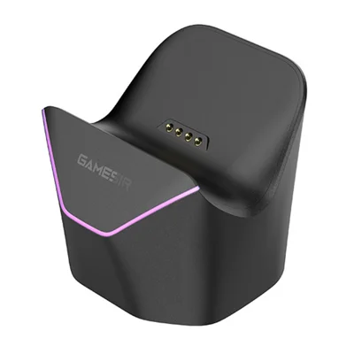 Dock di Ricarica per GameSir Starling 2 / Nova 2 Lite Controller di Gioco, Luce RGB Atmosferica, Ricarica Veloce Intelligente, Supporto Antiscivolo da Archiviazione - Nero