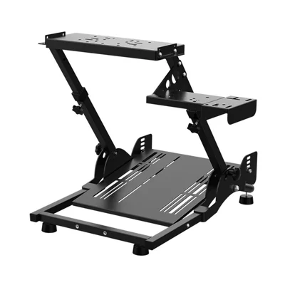 PXN A10 Folding Racing Wheel Stand Multi-Angle Adjustable Non-slip Gaming Cockpit for Home Simulator - Black