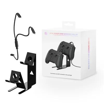 JYS SDM012 Gaming Controller Stand voor Steam Controller/Nintendo Switch Pro/Sony PlayStation 5/4 Oplaadstation met Dual USB-C Kabel