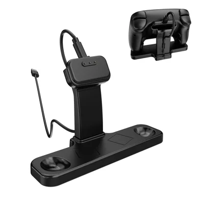 Support de bureau JYS SDM013 pour Steam Controller, support antidérapant, station d'accueil, base stable, gain de place - Noir