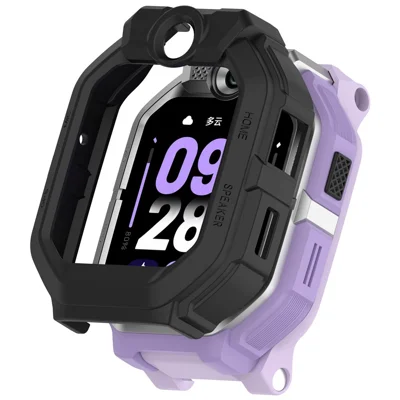 Für Xiaomi Redmi Kids Watch Pro PC-Uhrenhülle, hohl, halbgeschlossen, Schutzhülle für Smartwatch - Mattschwarz