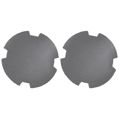 2Pcs Fan Dust Filter Mesh for Sony PlayStation 5 Pro / PS5 Slim High Density Round Hole Adhesive Protective Cover - Black