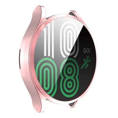 ENKAY HAT PRINCE Coque de protection en TPU plaquée pour Samsung Galaxy Watch4 40 mm - Rose