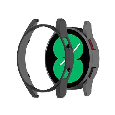 Harte PC-Schutzhülle, halbe Abdeckung, ausgehöhltes Schutzgehäuse für Samsung Galaxy Watch4 40 mm – Schwarz