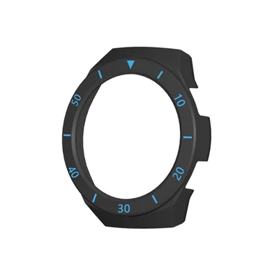 Dual Color Smart Watch Frame PC Case Cover Protector with Scale for Huawei Watch GT 2e - Black / Blue